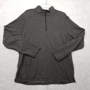 Orvis French Terry Quarter Zip Pullover, Heather Charcoal, Men's XL